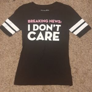 Breaking news i don't care t-shirt